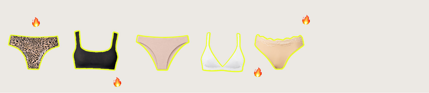 Bombachas y corpi&ntilde;os de la promo 3x2 en intimates